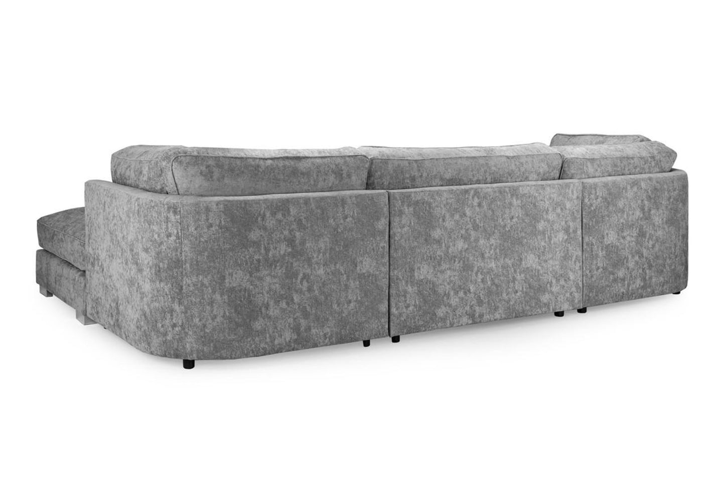 Bishop Large U-Shape Corner Sofa – Platinum Grey / Platinum Silver
